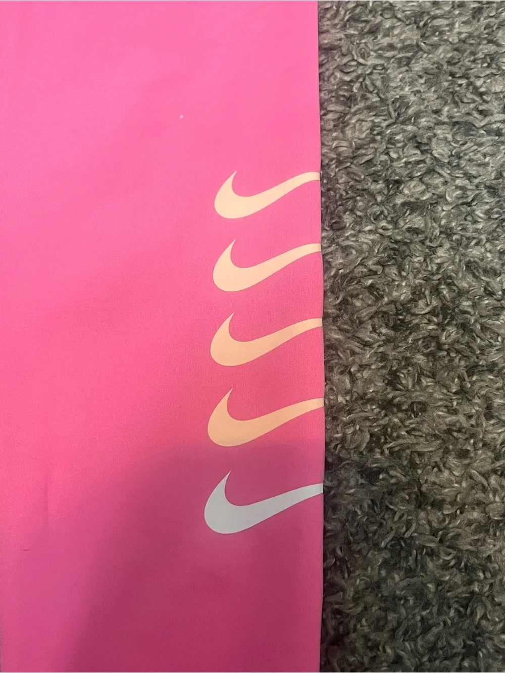 Nike Bright Pink Women's Performance Leggings with Swoosh Accents